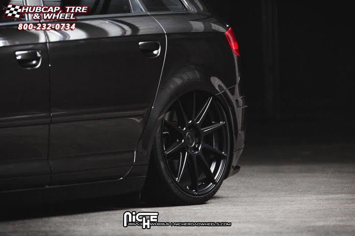 vehicle gallery/audi a3 niche essen m147  Matte Black wheels and rims